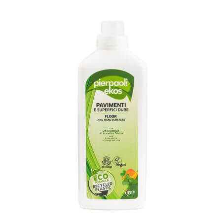 Solutie Ekos de curatare pentru podele si suprafete dure cu ulei esential de portocale si menta, 100ml, Pierpaoli