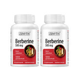 Berberine 500 mg, 2x60 capsules, Zenyth