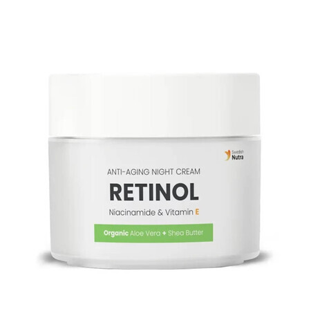 Anti-Aging-Nachtcreme mit Retinol, 50 ml, Swedish Nutra