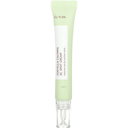 Gel-crème pour les peaux à tendance acnéique et les imperfections AC Spot Centella Calming, 20 ml, Iunik