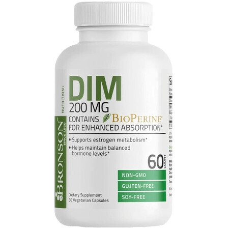 DIM met bioperine, 60 capsules, Bronson Laboratories