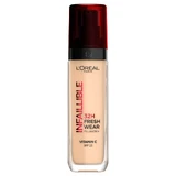 Infaillible 32H Fresh Wear 100 Fair-Light Transfer-Resistant Foundation, 30 ml, L'Oreal