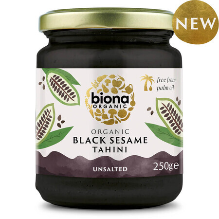 Tahini de sésamo negro ecológico, 250 g, Biona