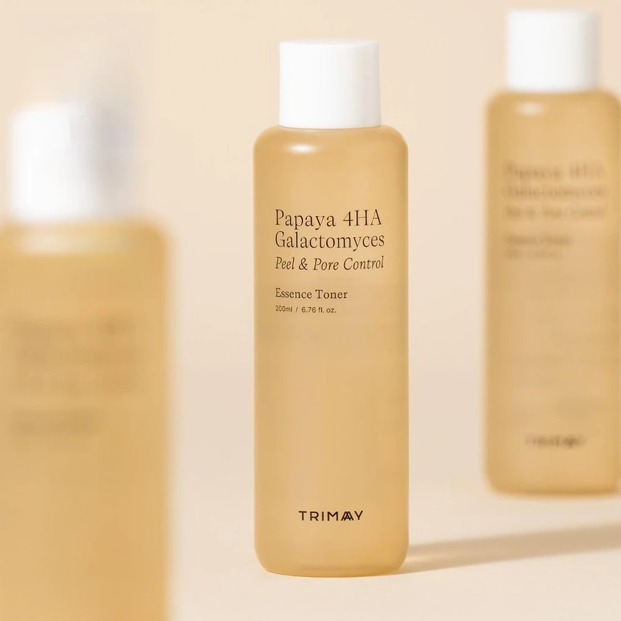 Exfoliërende Toner, Papaja 4HA Galactomyces Peel & Poriecontrole, Trimay, 200 ml, Biocart