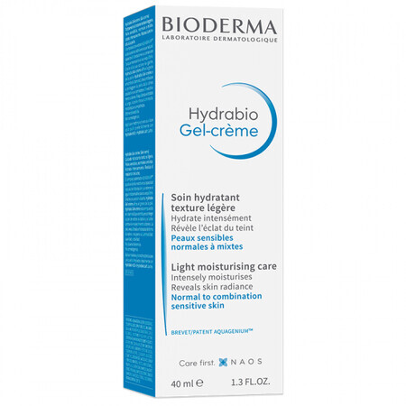 Bioderma Hydrabio Gel crème voor normale of gemengde gevoelige huid 40 ml