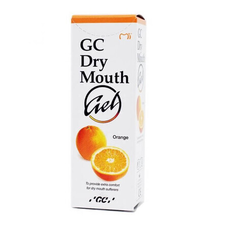 Gel with orange flavor for dry mouth, 35 ml, GC