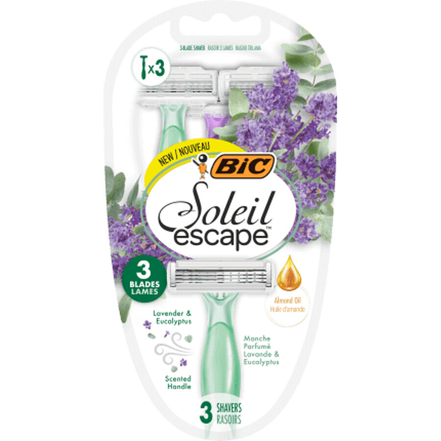 BIC Lavendel scheerapparaat, 3 stuks