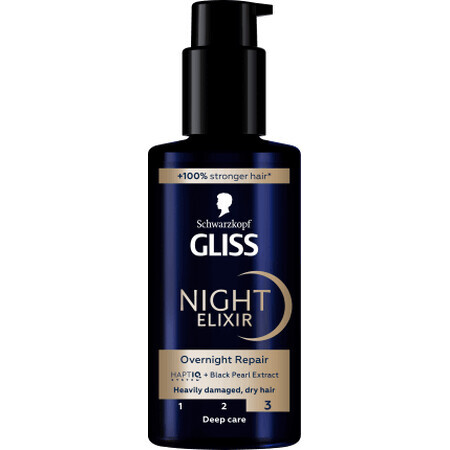 Schwarzkopf GLISS Night elixir pentru păr foarte deteriorat și uscat, 100 ml