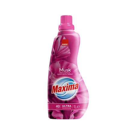 Musk Maxima Conditionneur de tissu ultra concentré, 1 litre, Sano