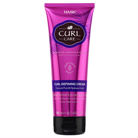 Curl Care kroezen onder controle en hydraterende krulcrème Curl Care, 198 ml, Hask