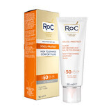 Soleil Protect 50 ml, RoC, Verzachtende fluid voor de gevoelige huid SPF50
