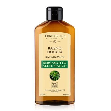 Bergamot en zilverspar douchegel, 400 ml, L'Erboristica