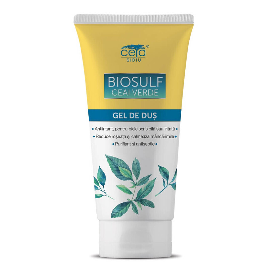 Gel douche au biosulf et au thé vert, 200 ml, Ceta Sibiu