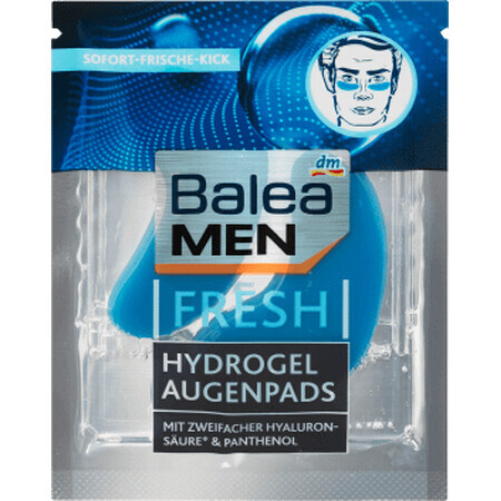 Balea MEN Oogkompressen met hydrogel, 2 stuks