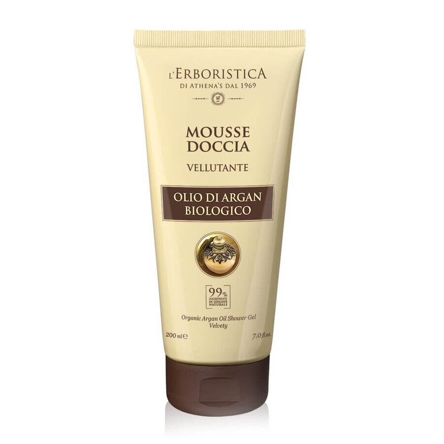 Gel de duș cu ulei de argan, 200 ml, L'Erboristica