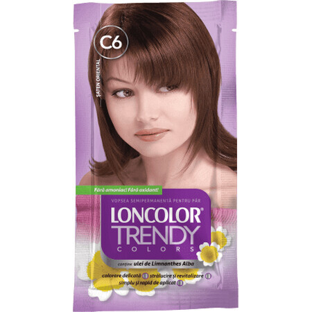 Loncolor Trendy Vopsea semipermanentă chestnut C6, 1 buc