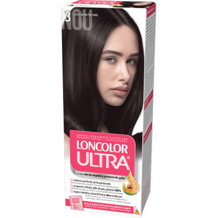 Loncolor Ultra Permanent Farbstoff 3 dunkle Kastanie, 1 Stk