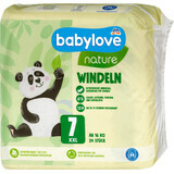 Babylove natuur Luiers natuur nummer 7, 24 stuks