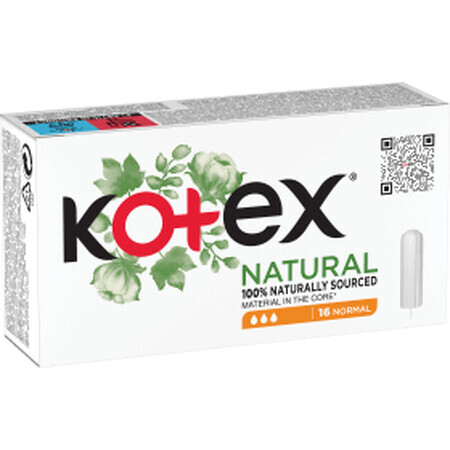 Kotex Tampoane interne Natural Normal, 16 buc