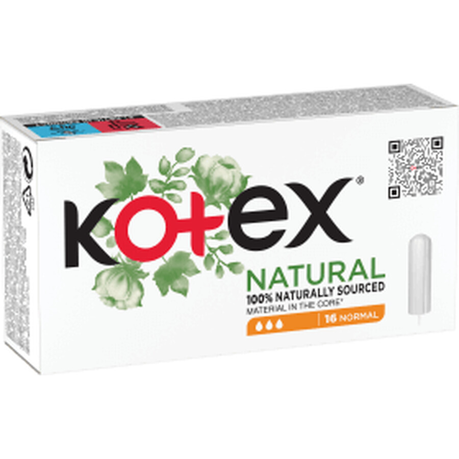 Kotex Tampoane interne Natural Normal, 16 buc