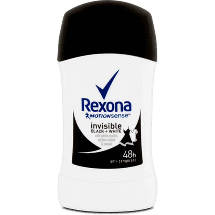 Rexona Deodorant stick Invisible B&amp;W, 40 ml