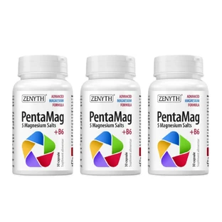 PentaMag 1200 mg Pack, 3 x 30 capsules, Zenyth
