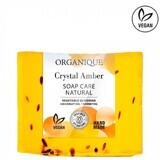 Voedende zeep met amber, amandel en mandarijn, Crystal Amber, 100 g, Organique