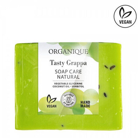 Tasty Grappa Jabón Nutritivo con Uva, Melocotón y Piña, 100 g, Organique