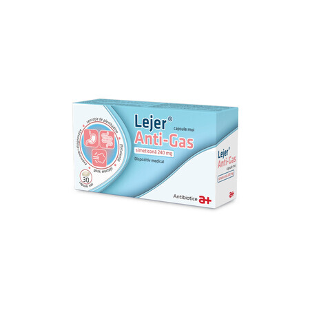 Lejer anti-gas x 30 cps me, Antibiotice SA