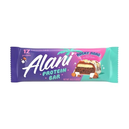 Alani Nu Fit Snacks Rocky Road Eiwitreep, 48 g, GNC