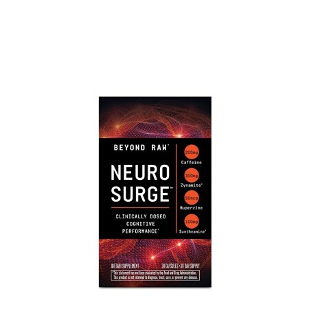 Beyond Raw Neuro Surge, Nootropische Formule voor Cognitieve Prestaties, 30 cps, GNC