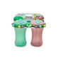 Set of 2 cups with straw Abacus, 2 x 340 ml, Pink and Green, Apple