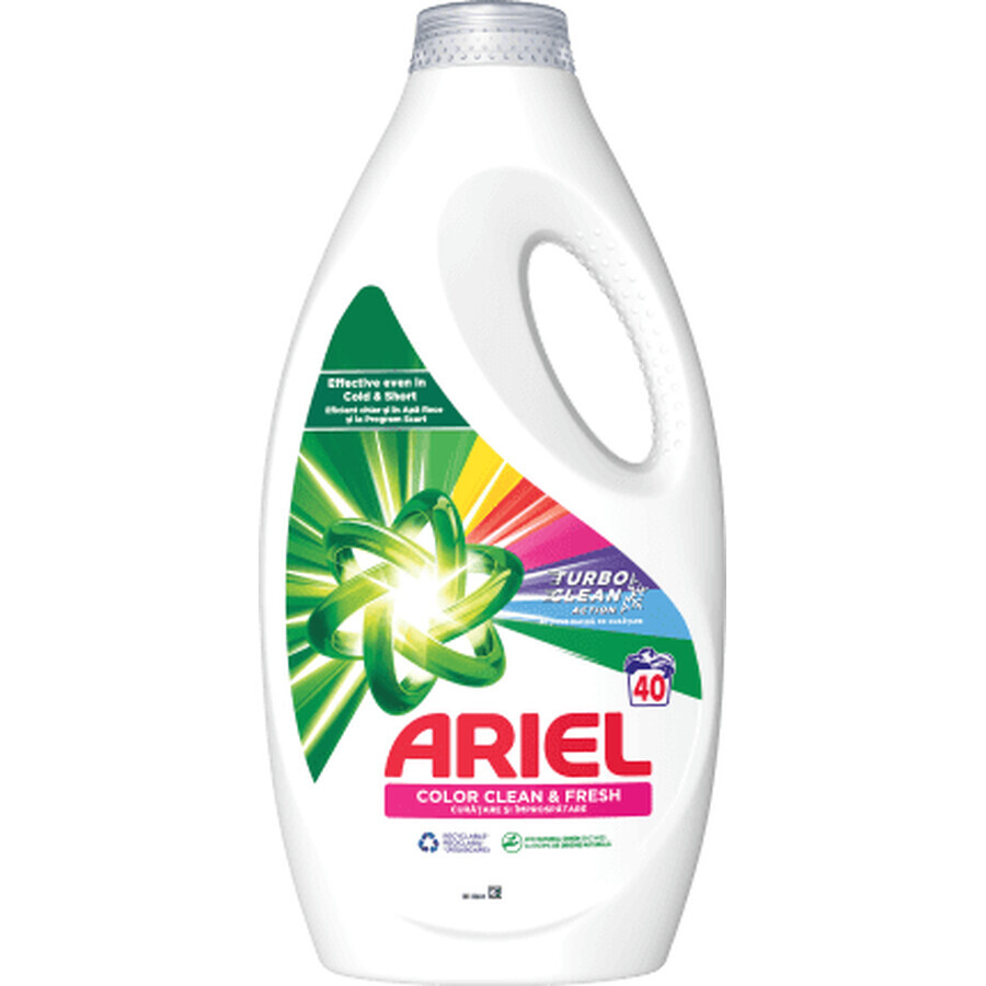 Ariel Détergent liquide pour couleurs 40 lavages, 2 l