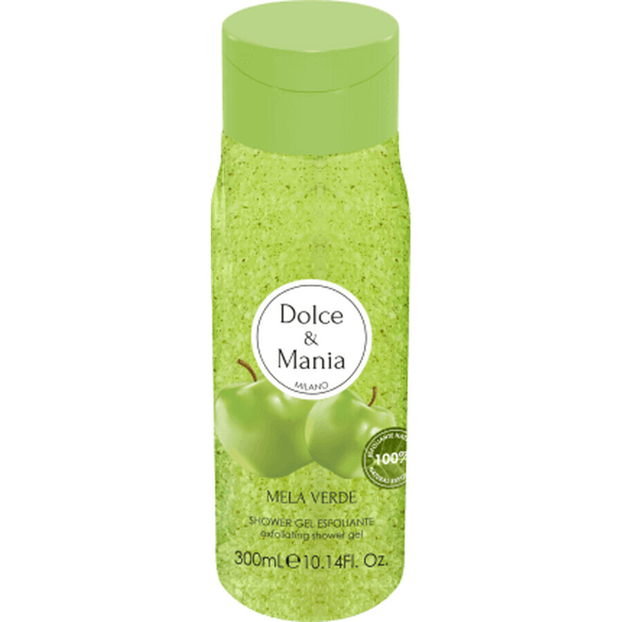 Dolce&Mania MELA GREEN gel doccia scrub, 300 ml