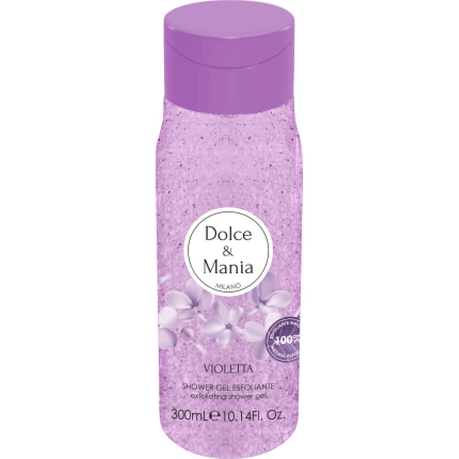 Dolce&Mania VIOLETTA Gel douche exfoliant, 300 ml