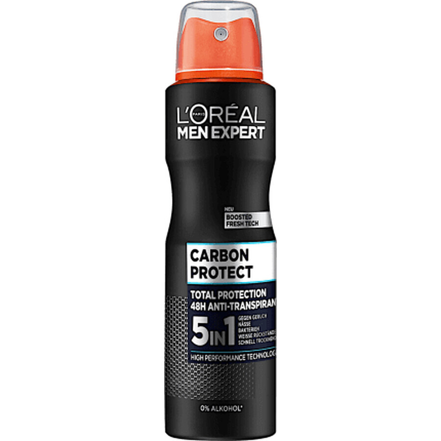 Loreal Paris Men Expert Desodorante Spray CARBON PRO, 150 ml