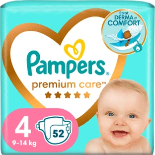 Pampers Premium Care Premium Care Pañal para Bebé Número 4, 9-14kg, 52 pcs
