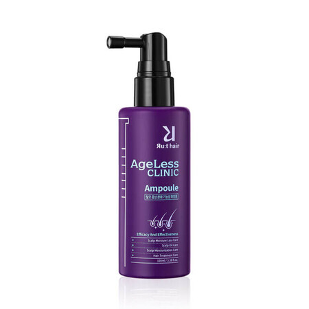 Serum tegen haaruitval en wittend haar, voor verzachting en hydratatie van de hoofdhuid Ageless Clinic Ampul, Ru:t Hair, 100 ml, Biocart