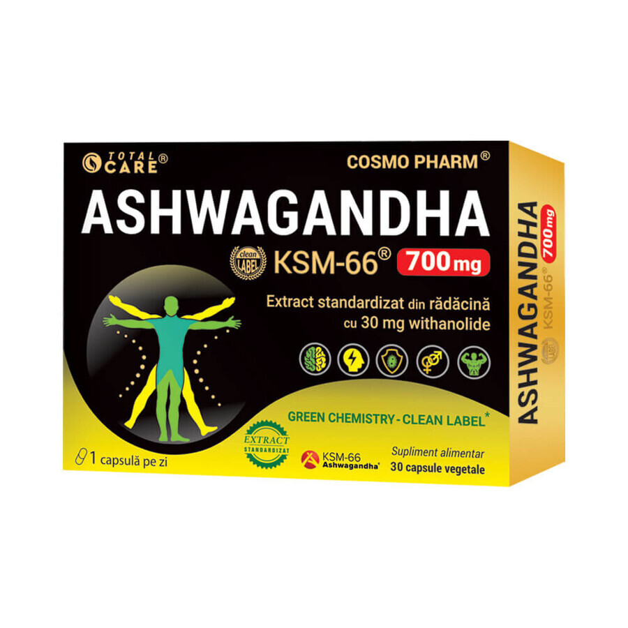 Ashwaganda KSM-66, 700 mg, 30 capsules, Cosmopharm
