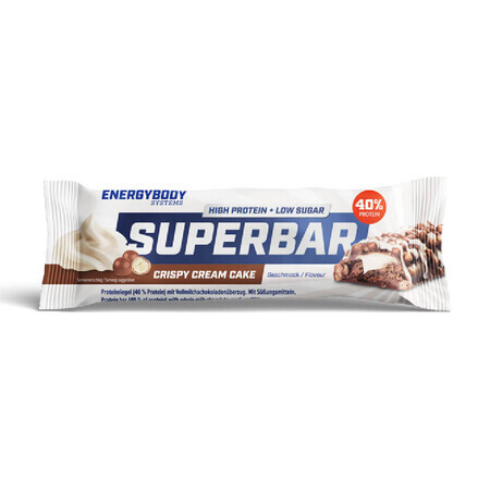 Superbar Crispy Cream Cake eiwitreep, 50 g, Energybody