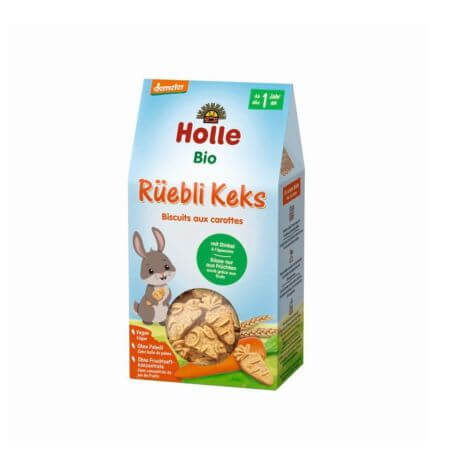 Biologische spelt- en wortelkoekjes, +1 jaar, 125 g, Holle