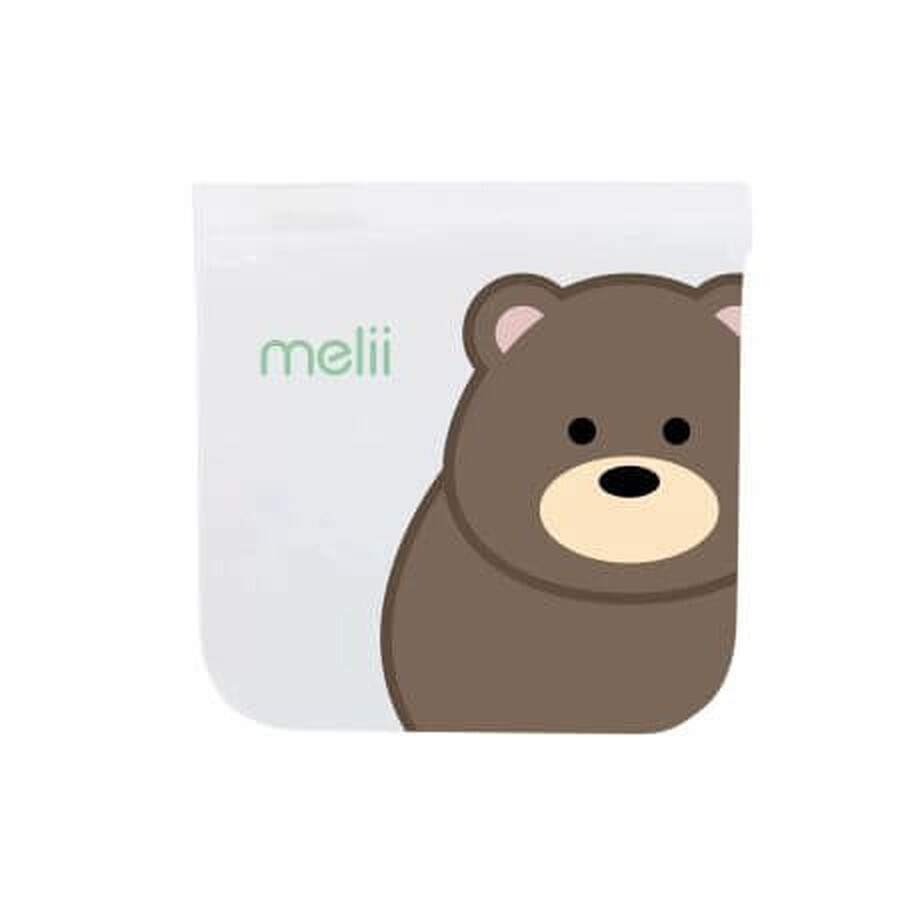 Set di 6 sacchetti riutilizzabili per panini, Animal, Melii