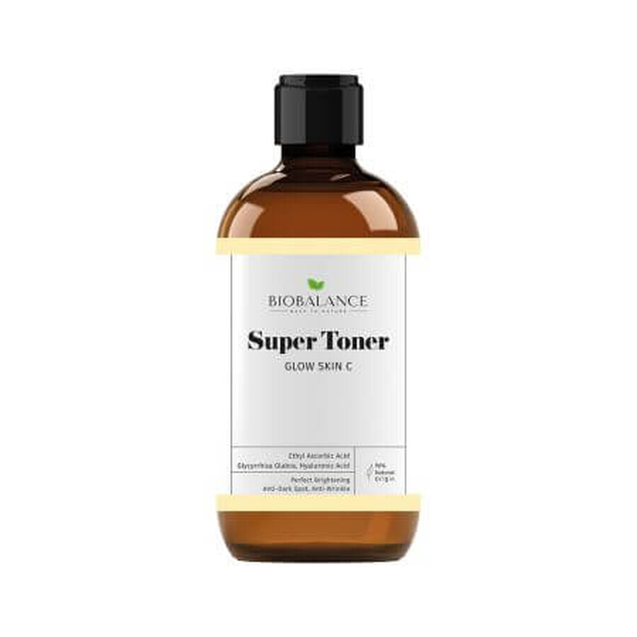 Super Toner Glow Skin C, antirughe e illuminante, 250 ml, Bio Balance