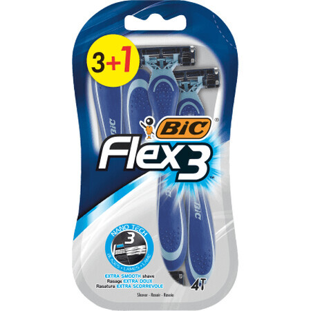 Rasoio BIC FLEX3, 4 pz.