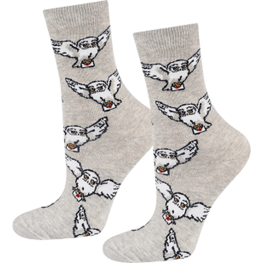 SOXO Damensocken Eulenmuster, 1 Stück