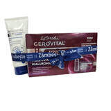Verpakking Gerovital Hyaluronzuur flacons 2 ml x 10 + Gerovital Klassieke Regenererende Handcrème 100 ml