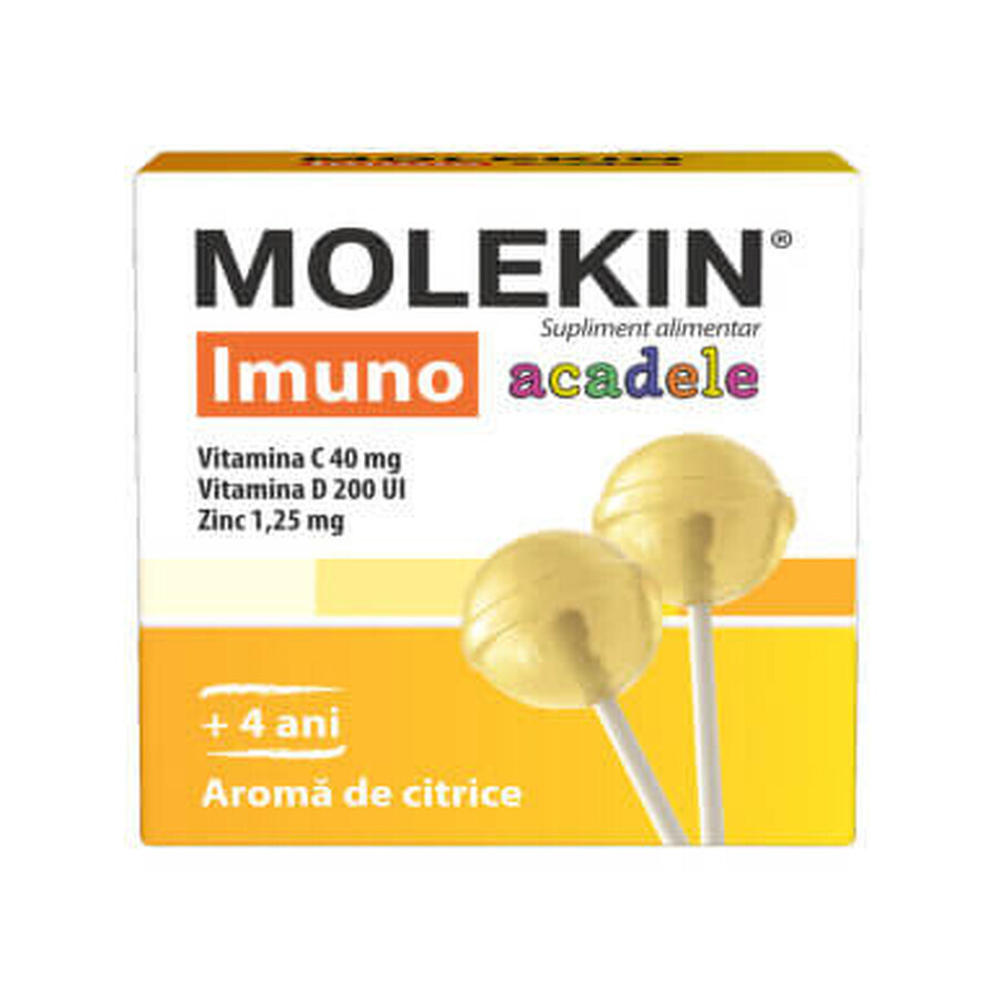 Molekin Imuno citrus flavour 4 years+ x 12caps, Zdrovit