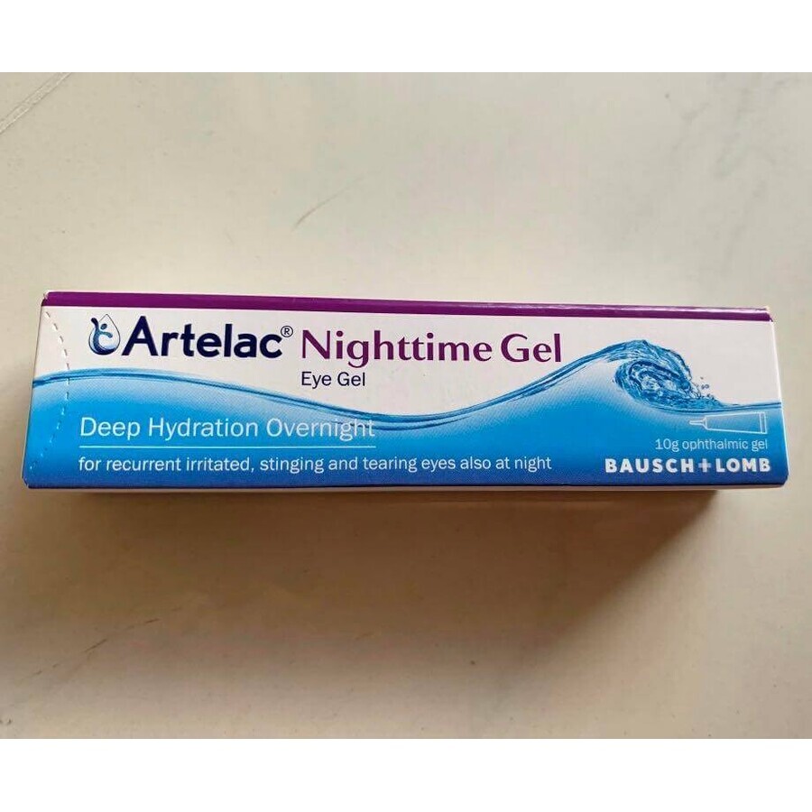 Artelac Nighttime ophthalmic gel, 3 x 10 g, Bausch + Lomb