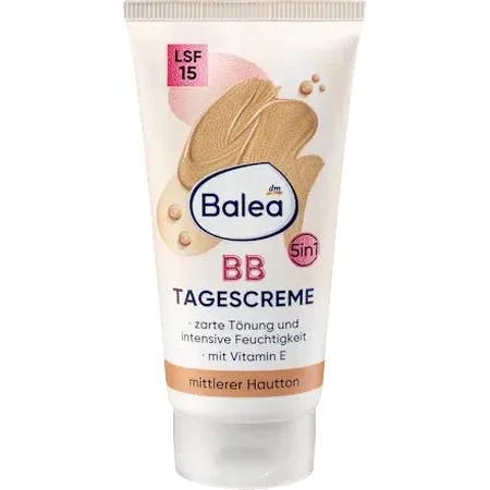 Balea Day Cream 5in1 BB avec SPF15 medium, 50 ml