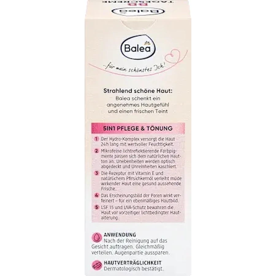 Balea Day Cream 5in1 BB avec SPF15 medium, 50 ml